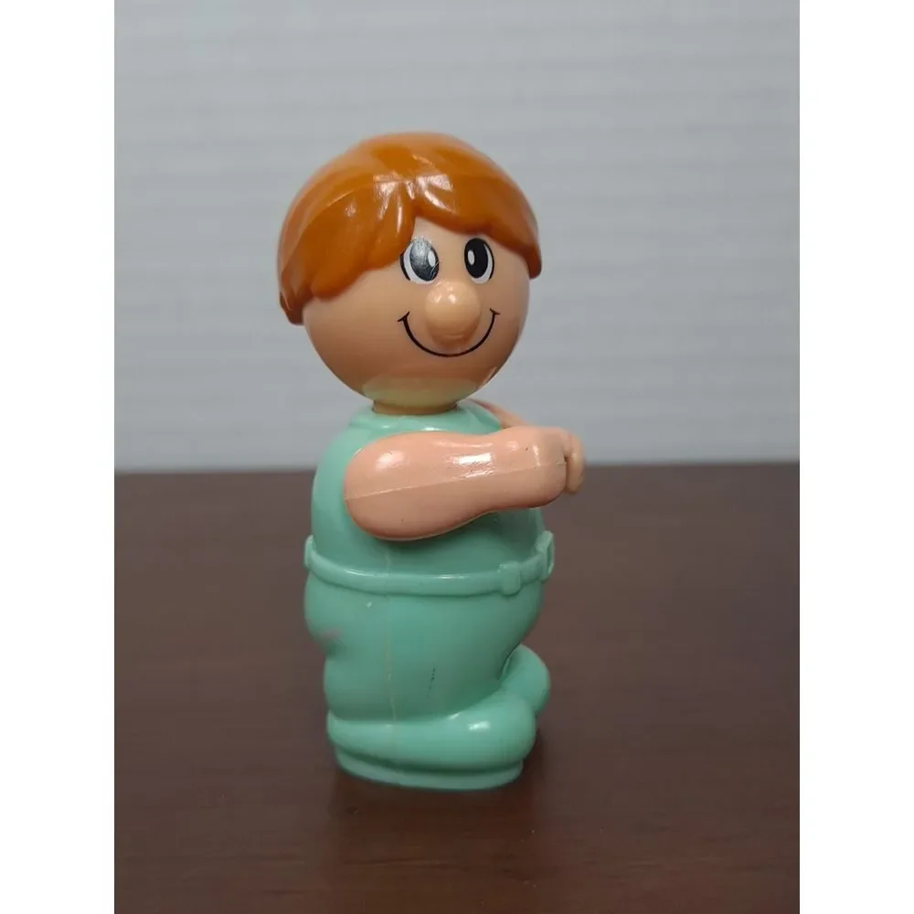 Vintage - Happy Folks Blue Box/ My Happy‎ Town -Boy Figure - -1980's